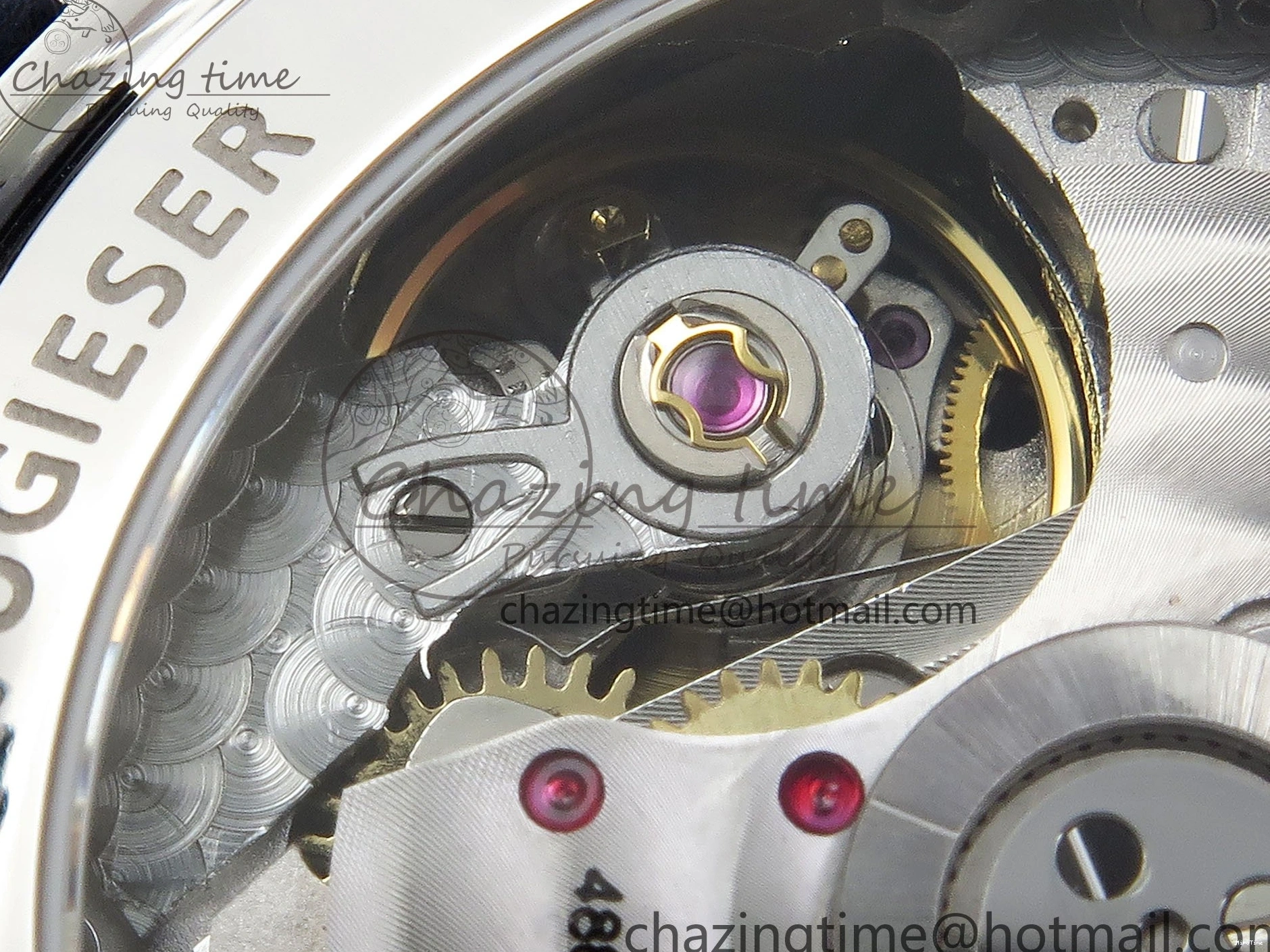 MIROTIME 0301 Reliable Portuguese Chrono IW3716 Z+F 1:1 Best Edition Red Dial on Red Rubber Strap A 7015